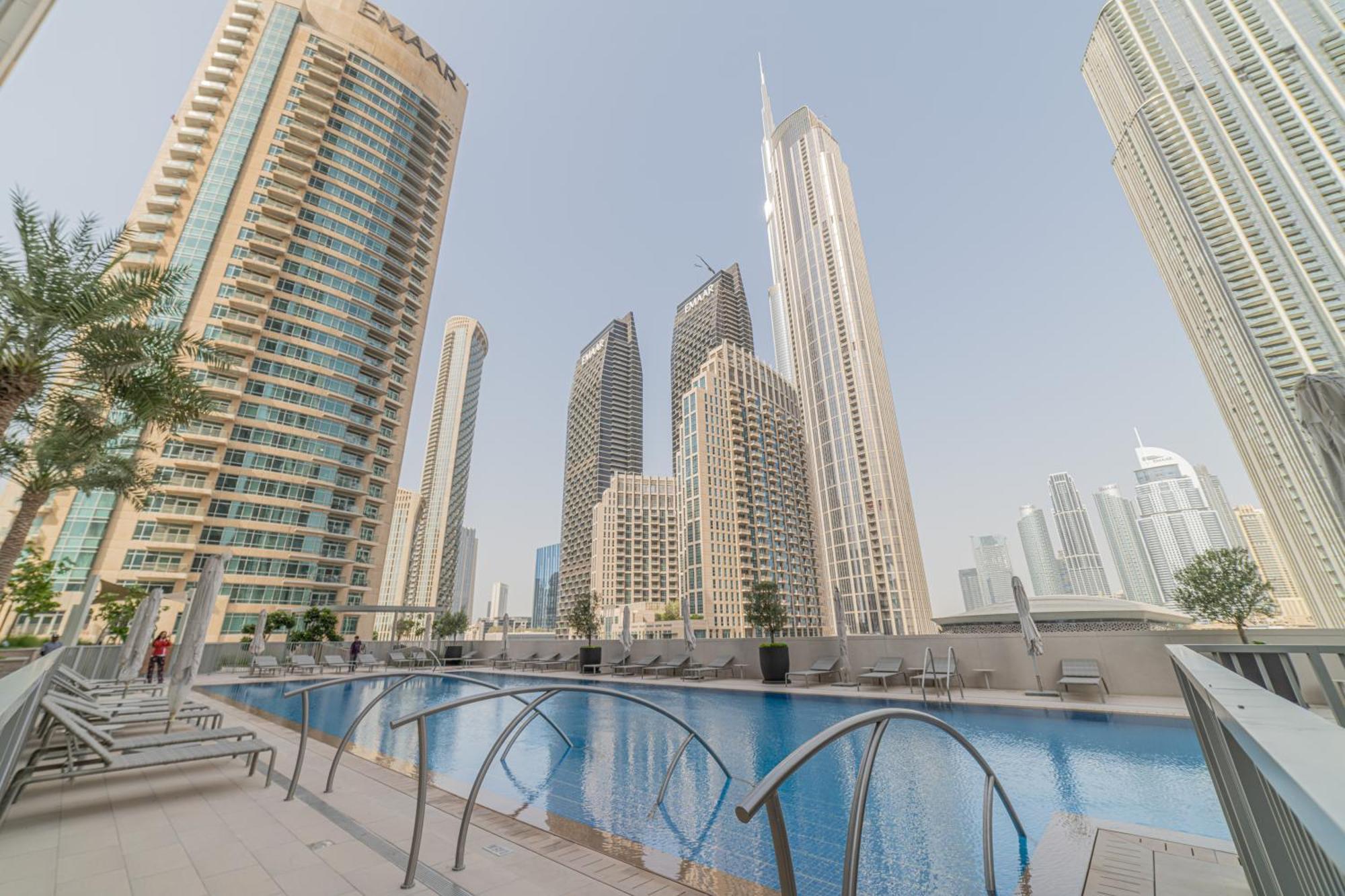 First Class 2Br With Full Dubai Boulevard View 외부 사진
