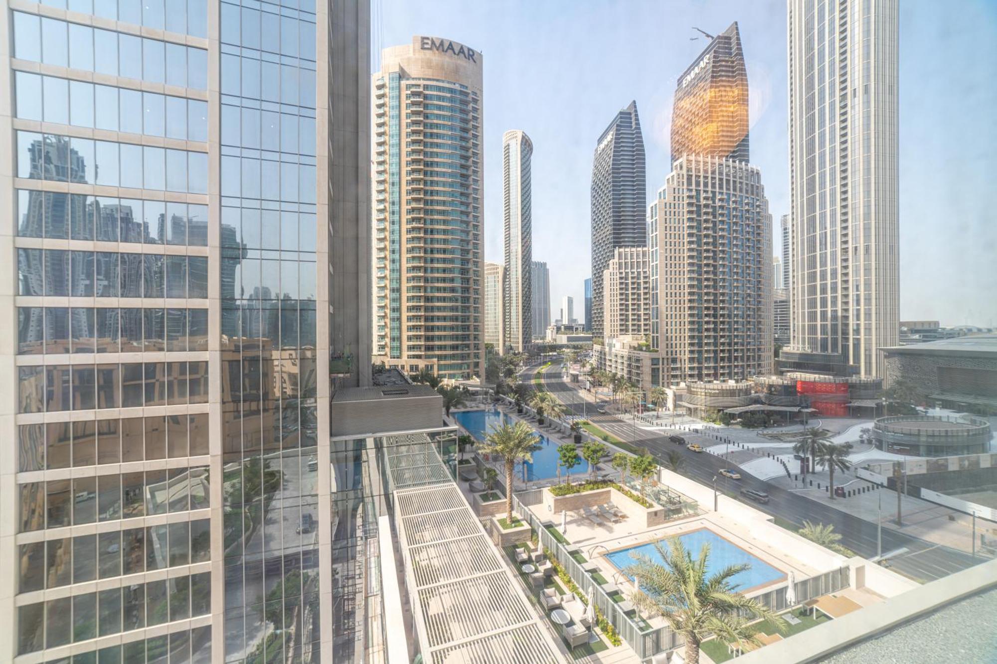 First Class 2Br With Full Dubai Boulevard View 외부 사진